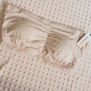 Blush pink lace bandeau 1X